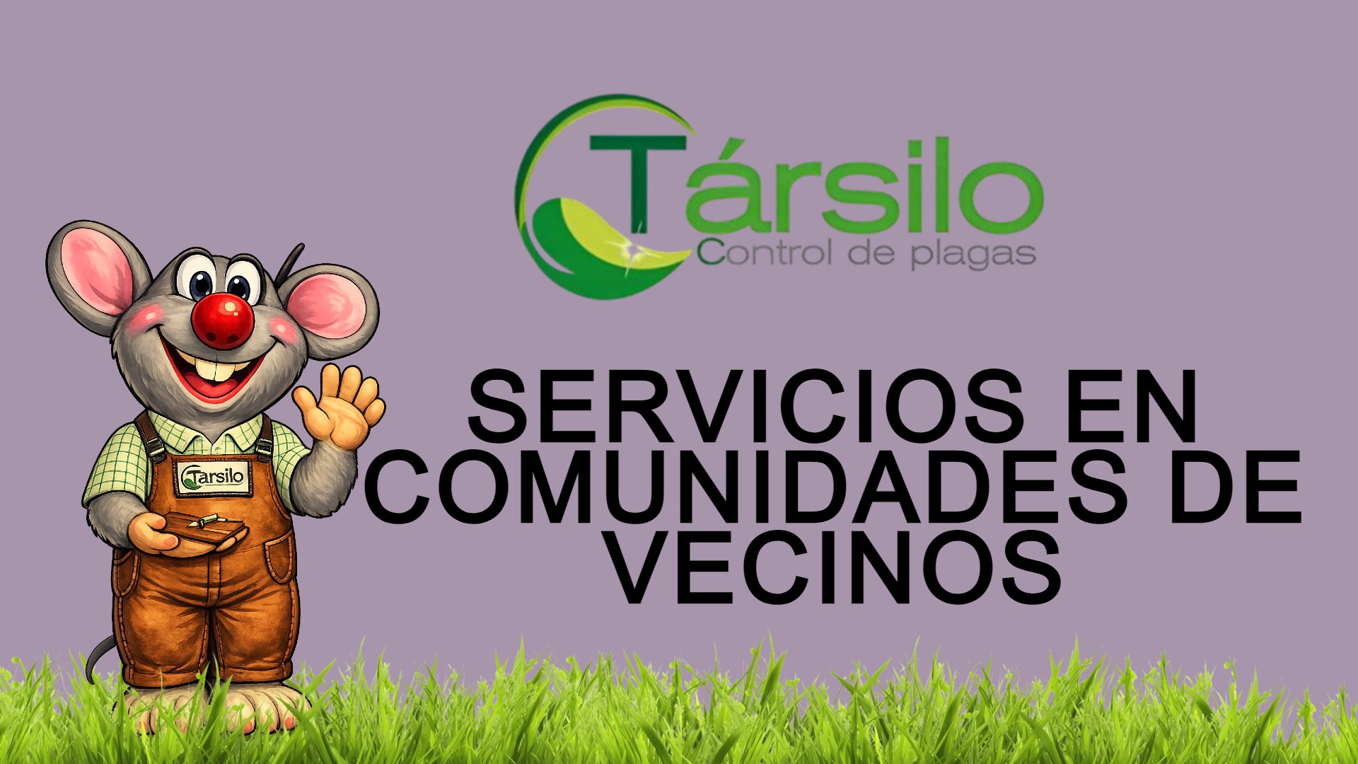 portada con raton y informacion sobre servicios en comunidades de vecinos